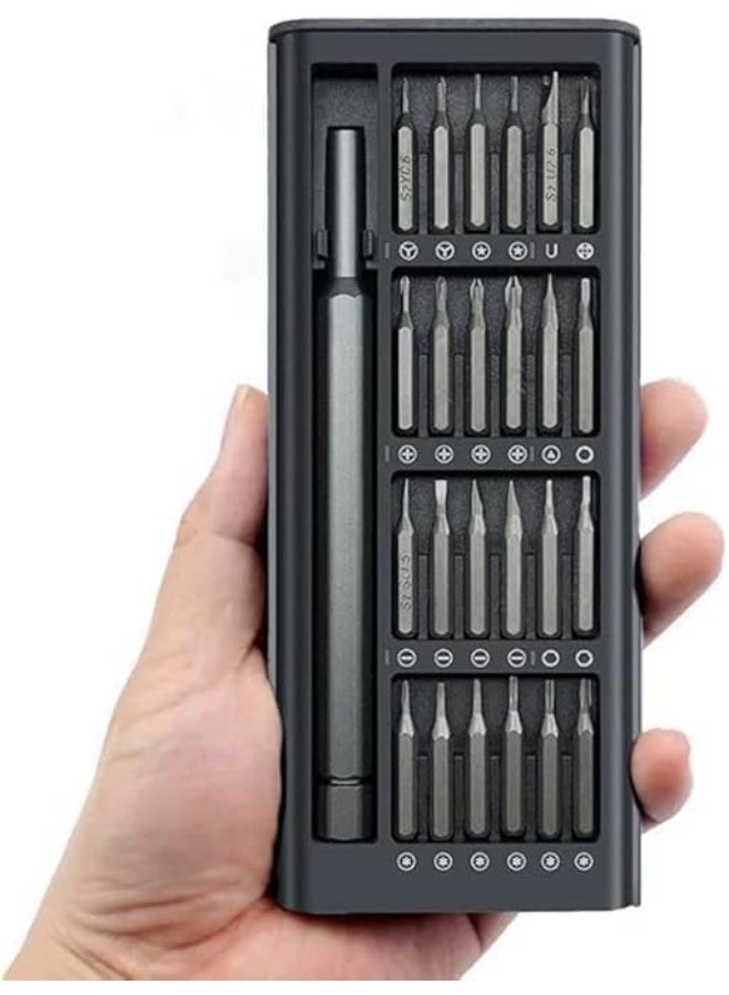 24-in-1 Precision Screwdriver Set, Mini Magnetic Repair Tool Kit with Multiple Bits for Electronics, Mobile Phones, Laptops, Cameras, Watches, and Pocket PCs - Image 1